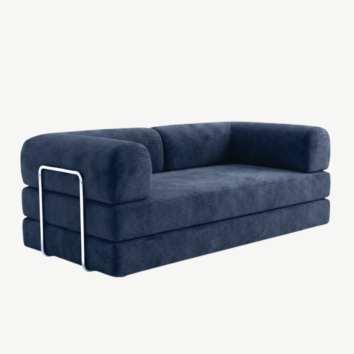 SORA 3-seater sofa bed in Midnight corduroy