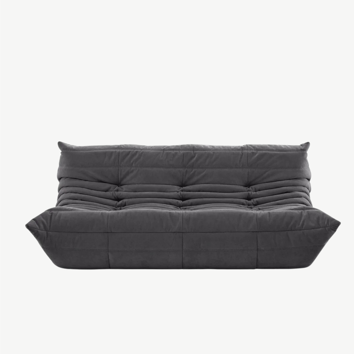 LUMA Maxi 3-seater low lounge sofa in Graphite – studio view