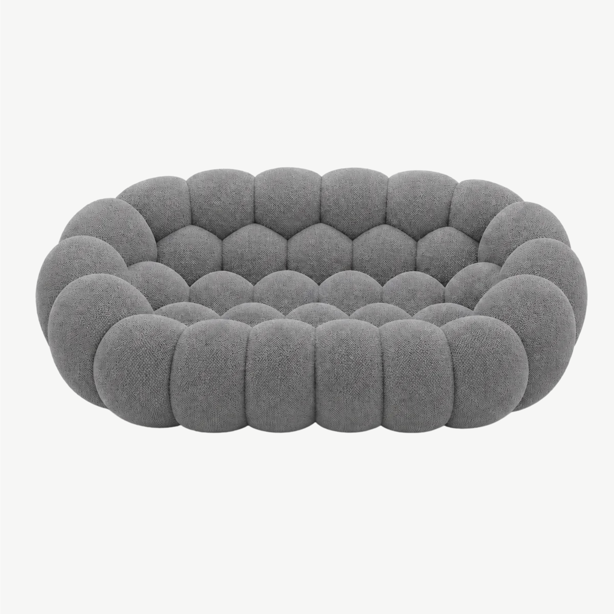 BULÉA 2-seater round sofa in Slate – studio view
