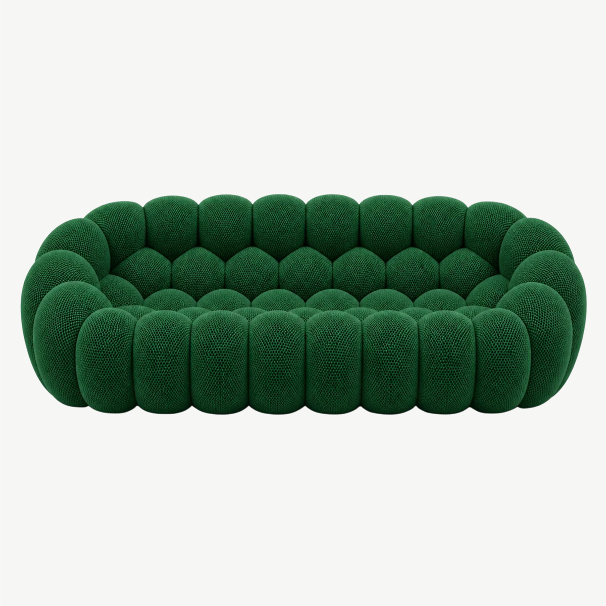 BULÉA Maxi 3-seater round sofa in Forest – studio view