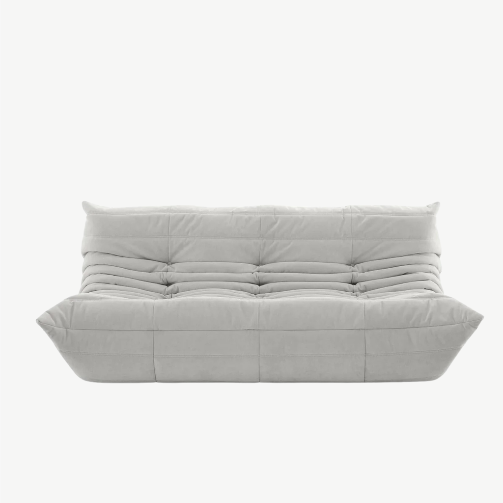 LUMA Maxi 3-seater low lounge sofa in Pearl – studio view