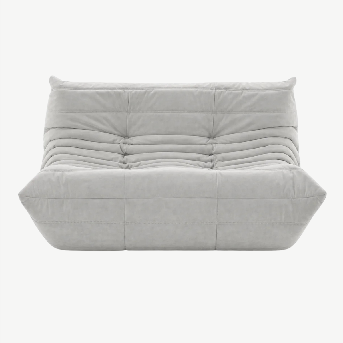 LUMA 2-seater low lounge sofa in Pearl – studio view