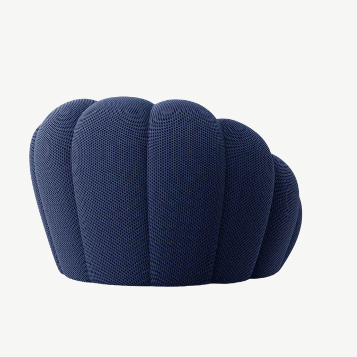 BULÉA Mini round armchair in Midnight – alternative view