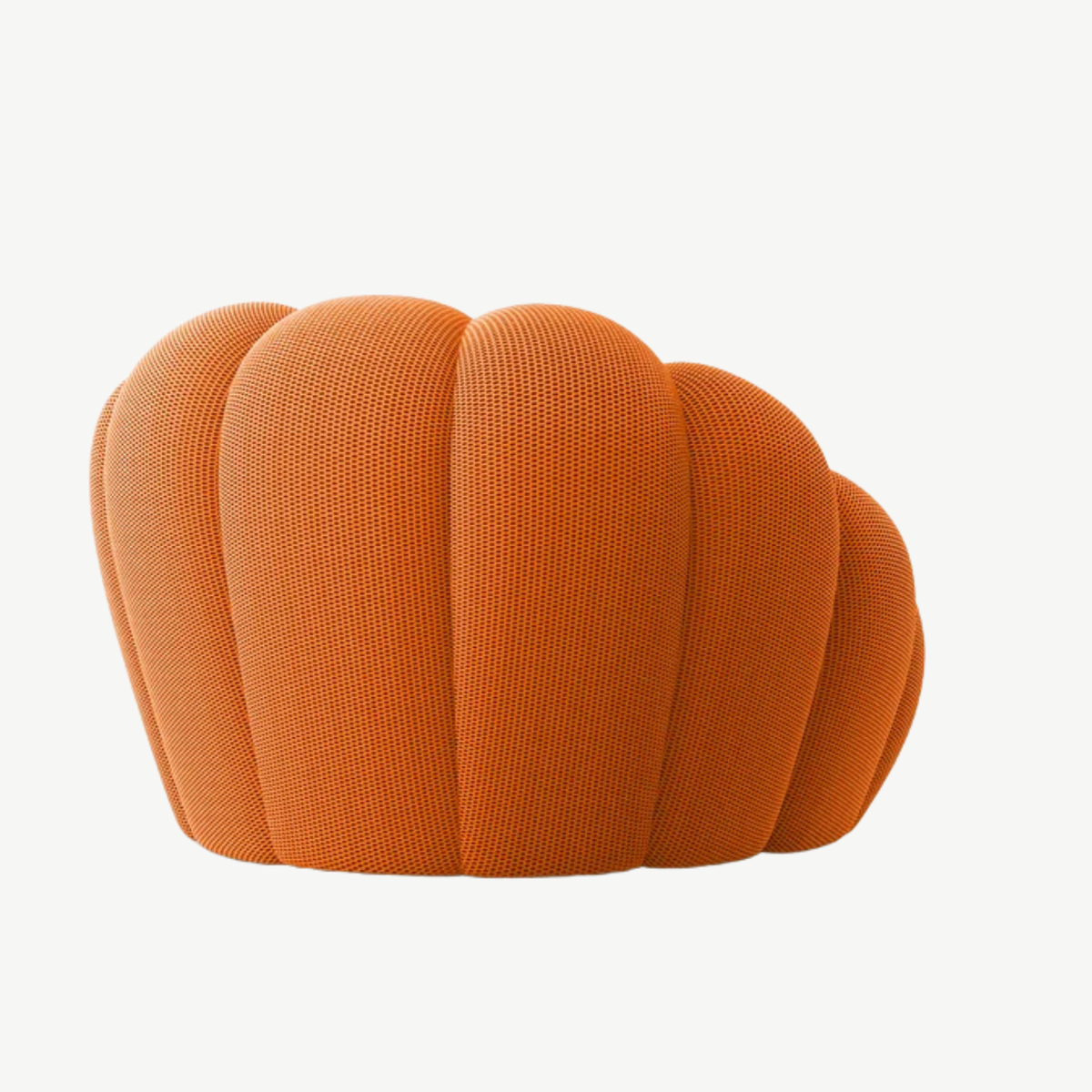 BULÉA Mini round armchair in Tangerine – alternative view