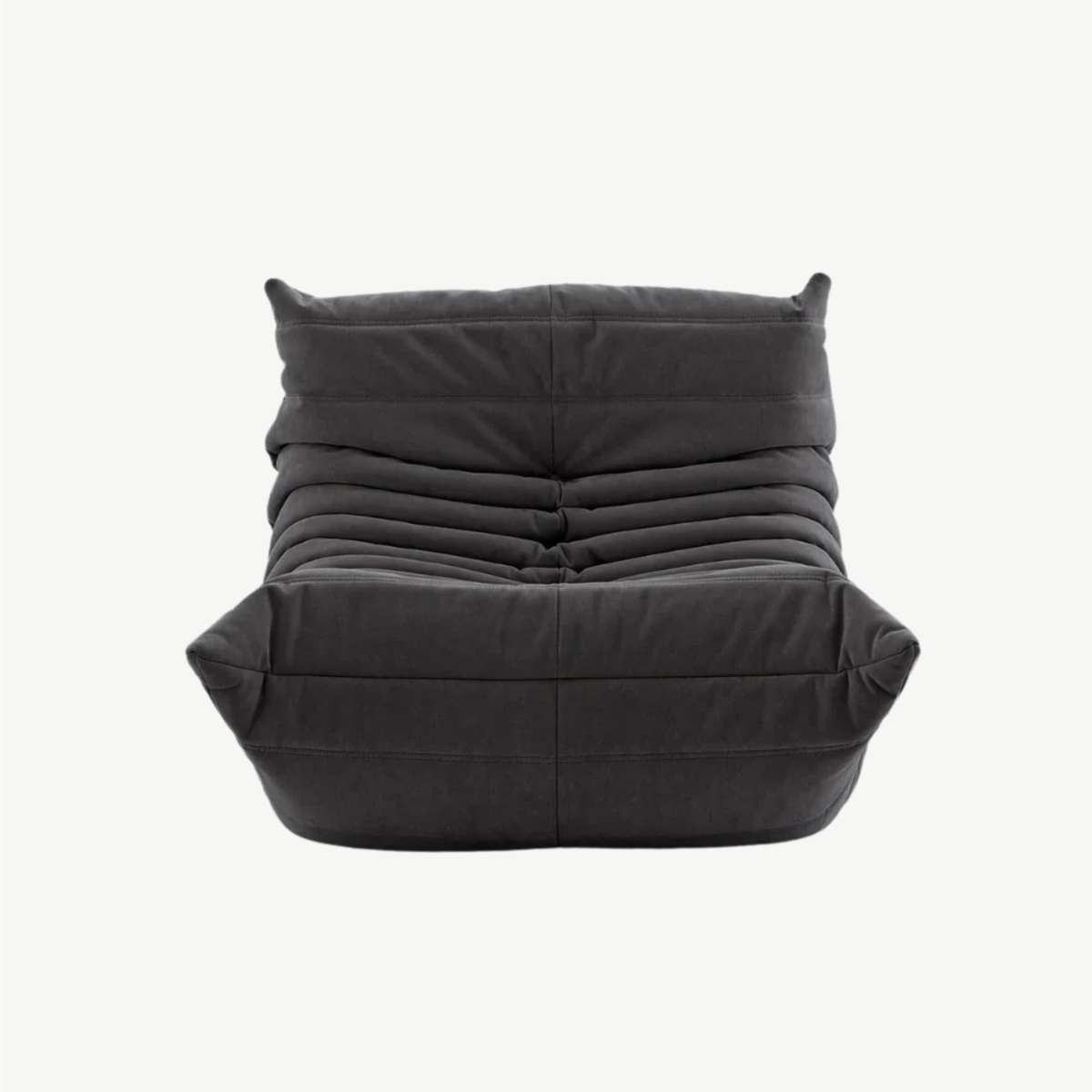 LUMA Mini low lounge chair in Graphite – studio view