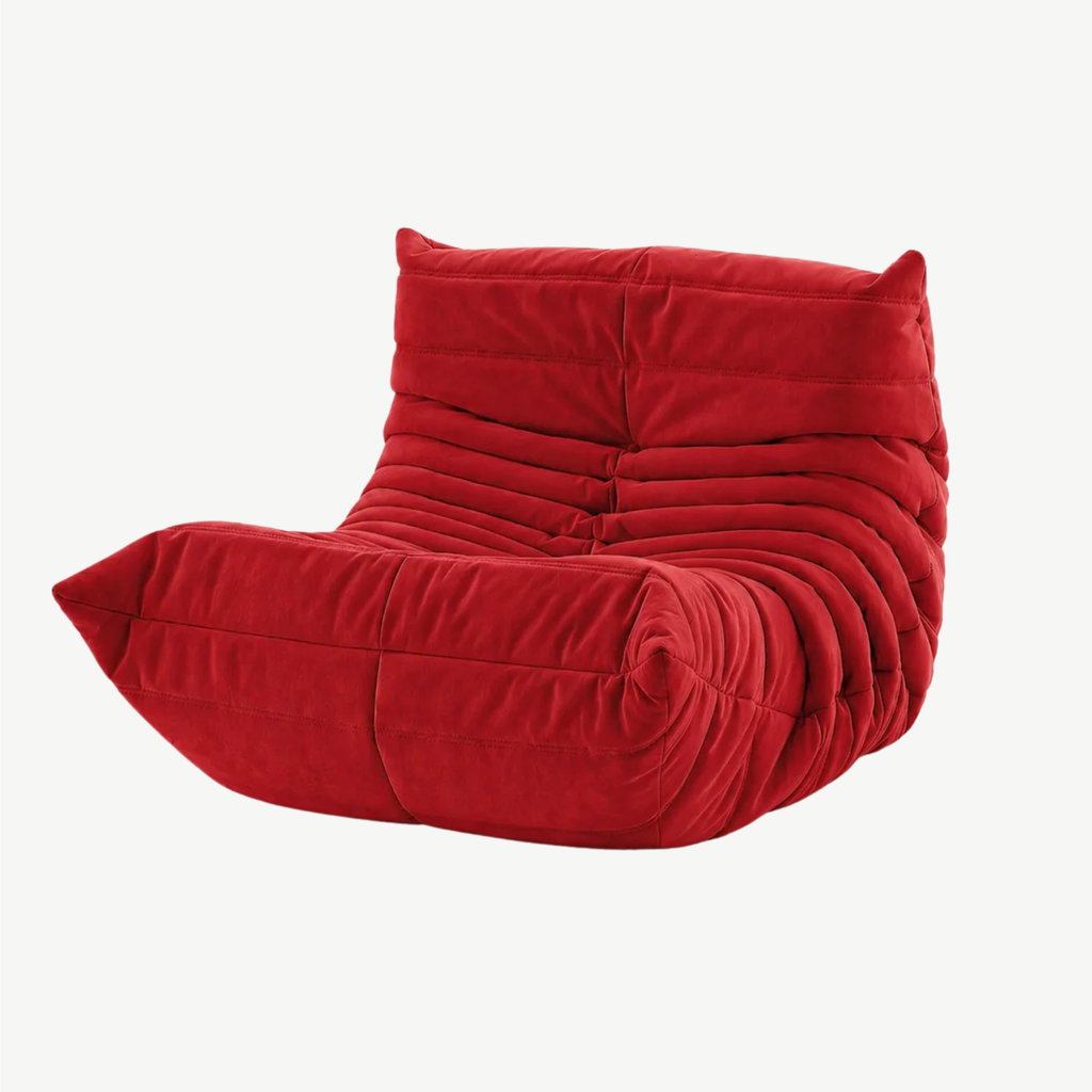 LUMA Mini low lounge chair in Carmine