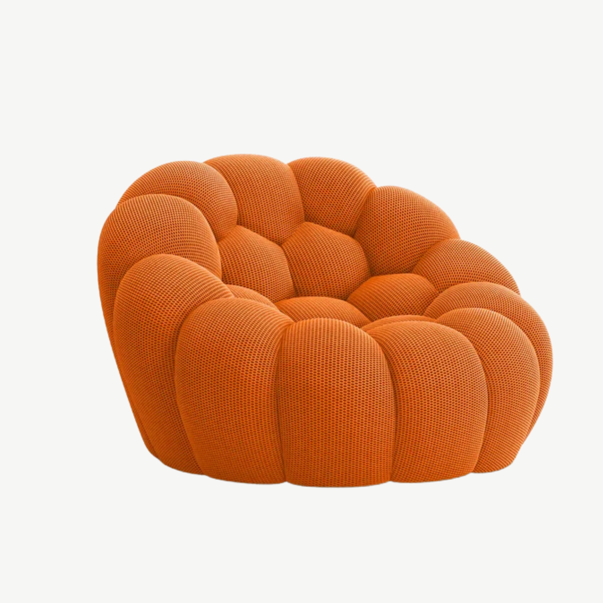 BULÉA Mini round armchair in Tangerine