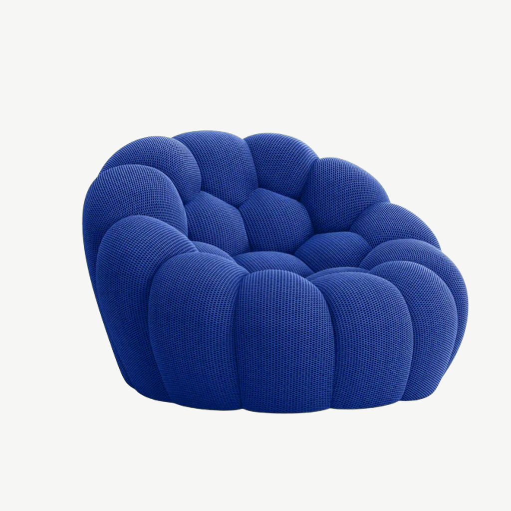 BULÉA Mini round armchair in Cobalt