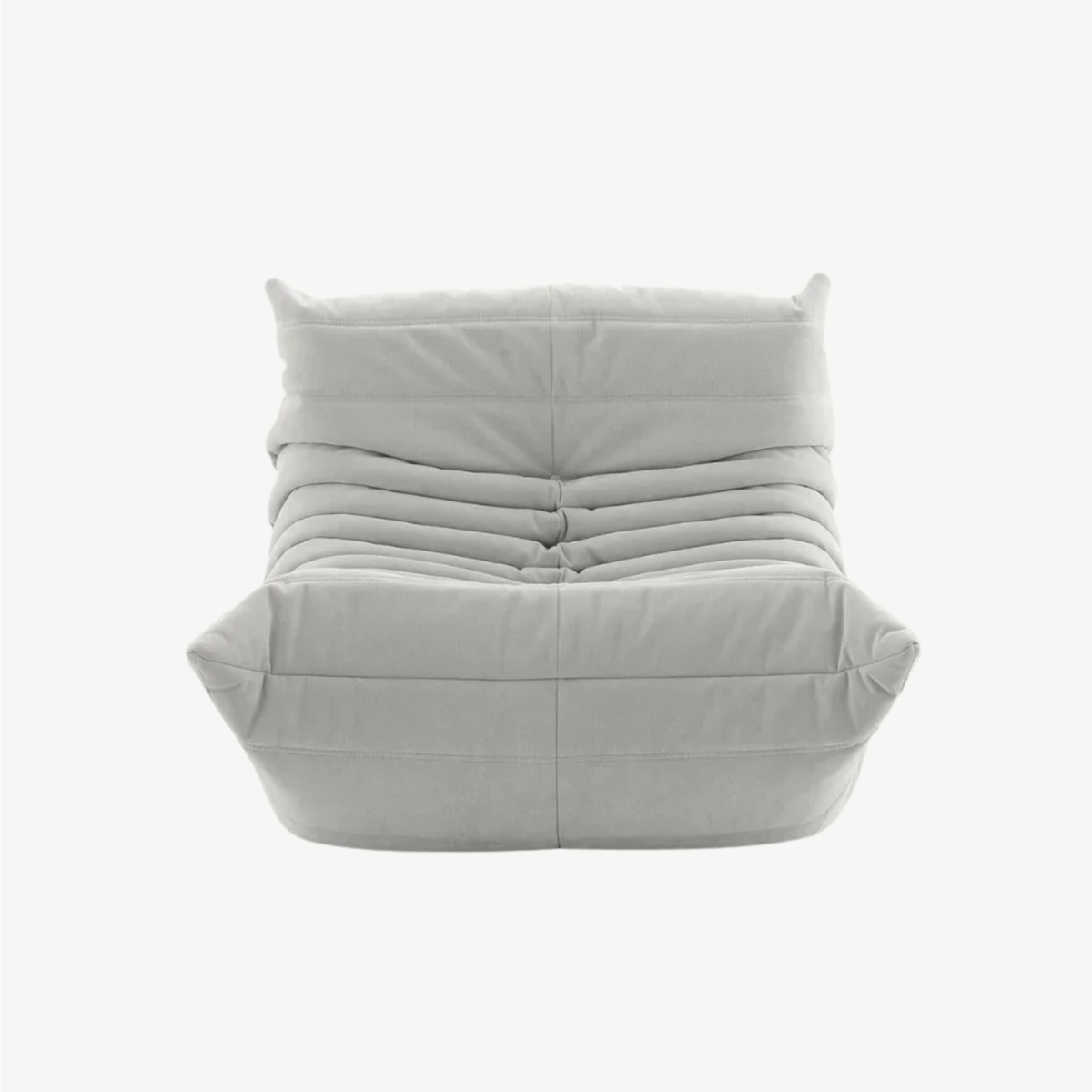 LUMA Mini low lounge chair in Pearl – studio view