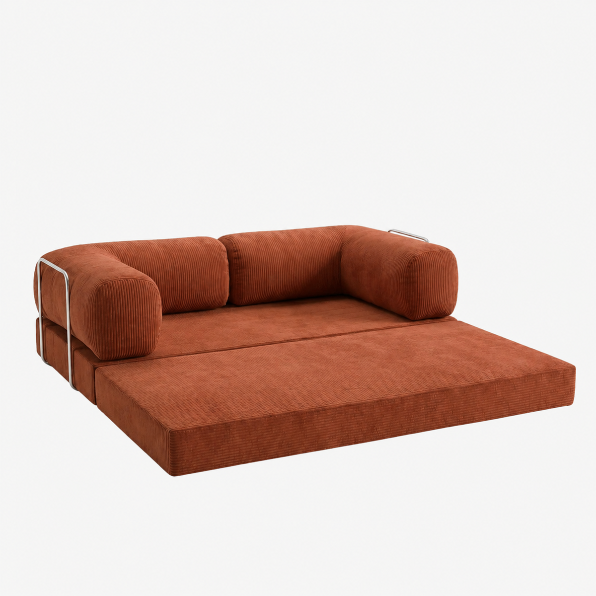 SORA 3-seater sofa bed in Copper corduroy – alternative view