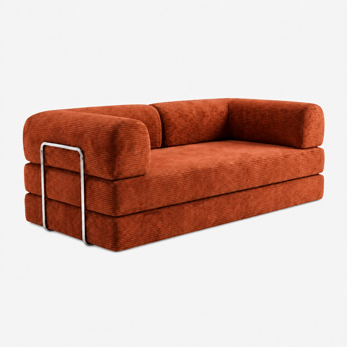 SORA 3-seater sofa bed in Copper corduroy