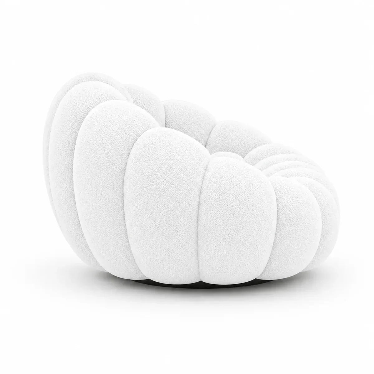 BULÉA 2-seater round sofa in Snow – alternative view