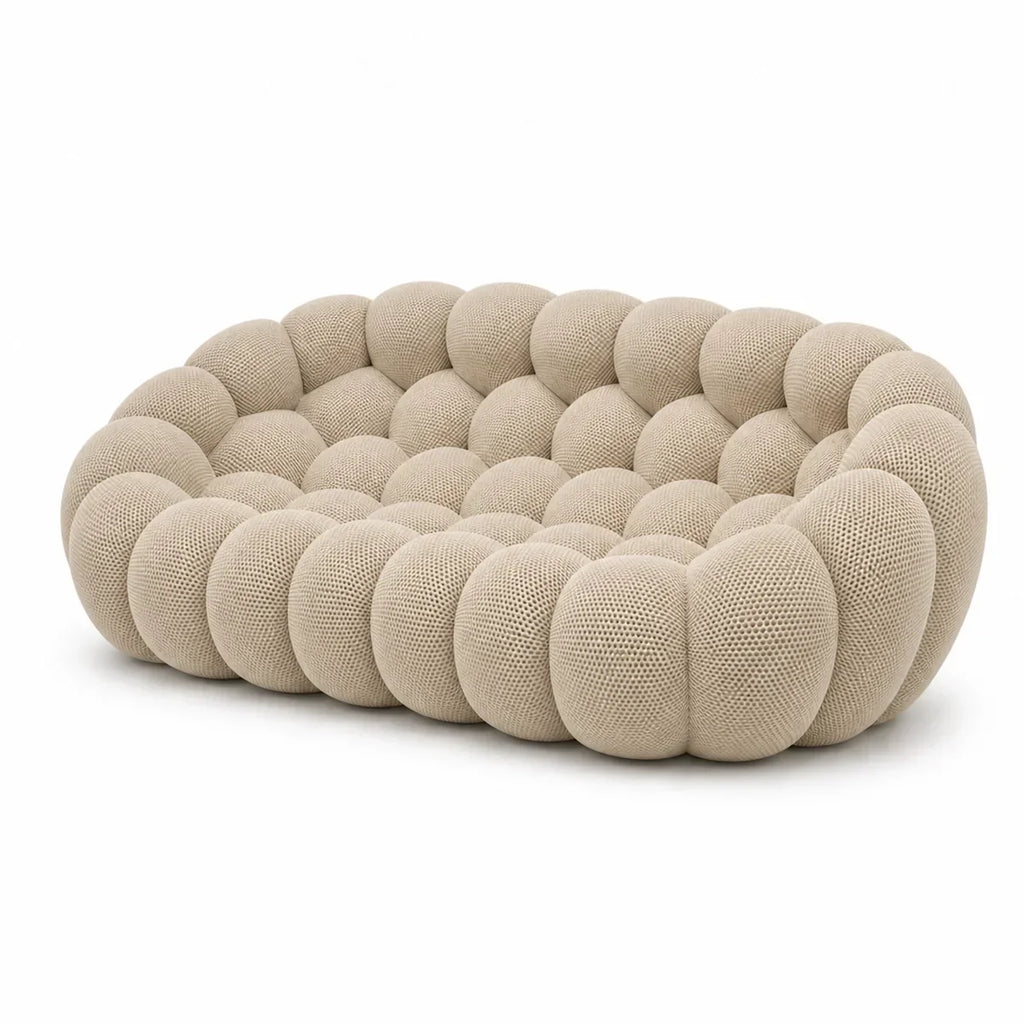 BULÉA Maxi 3-seater round sofa in Linen