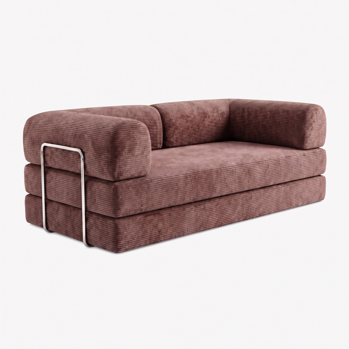 SORA 3-seater sofa bed in Fig corduroy