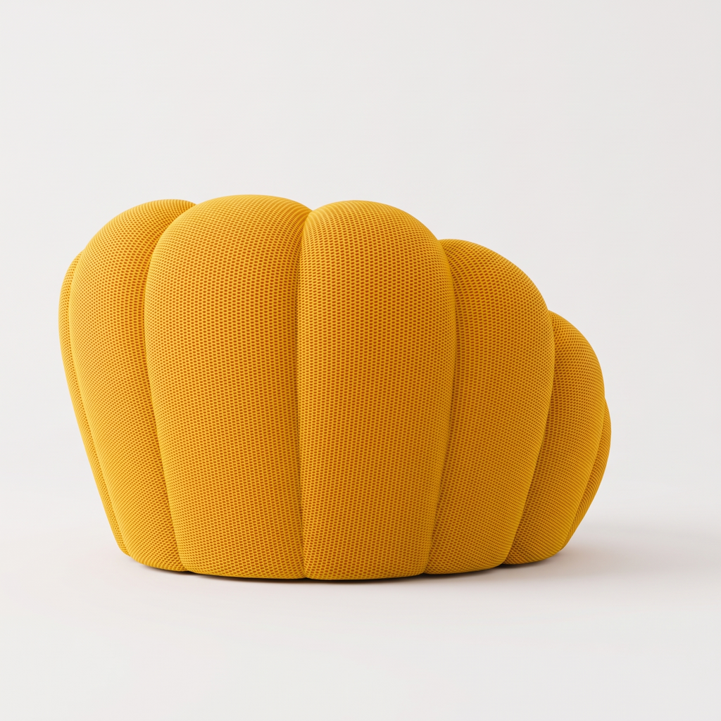 BULÉA Mini round armchair in Sunflower – alternative view