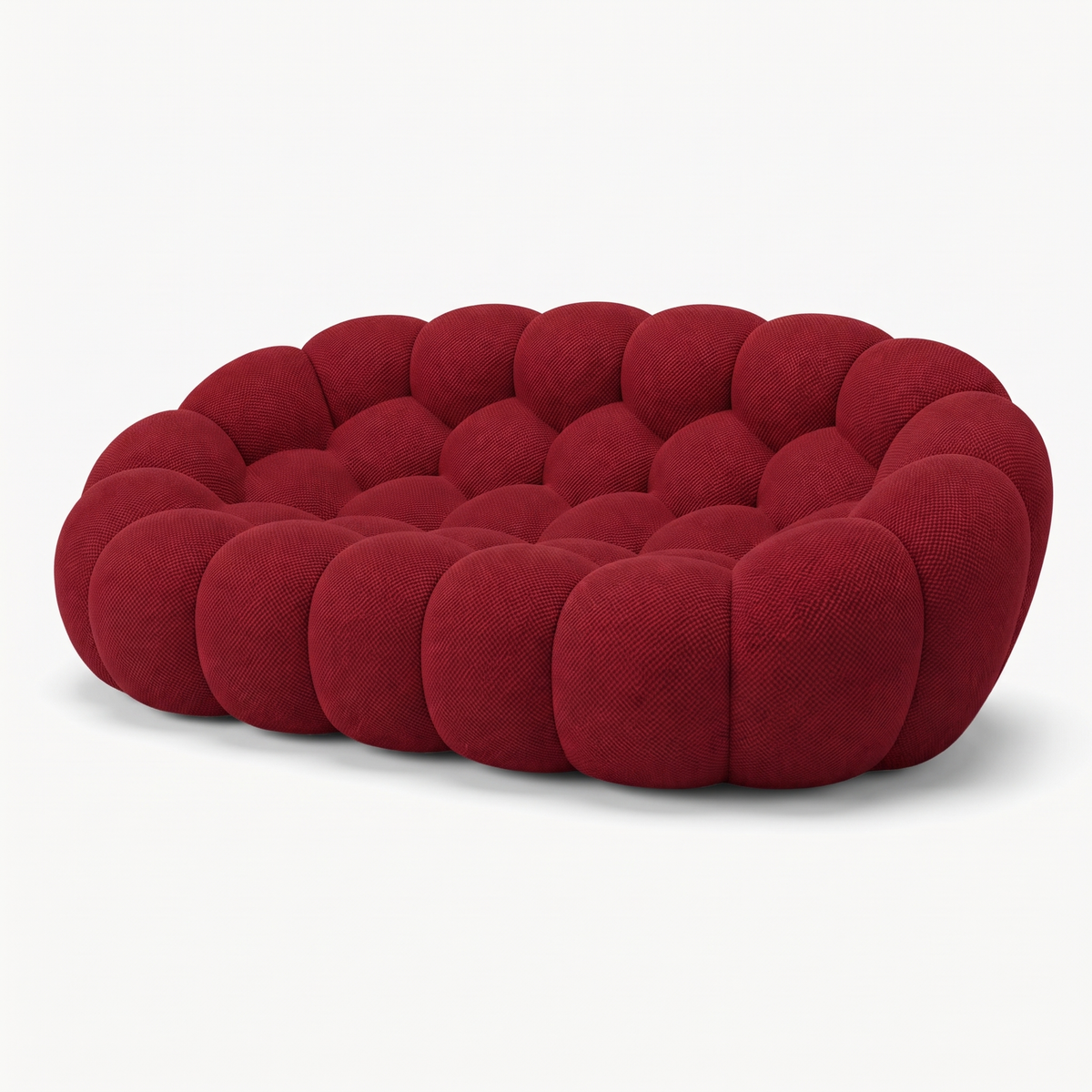 BULÉA 2-seater round sofa in Ruby