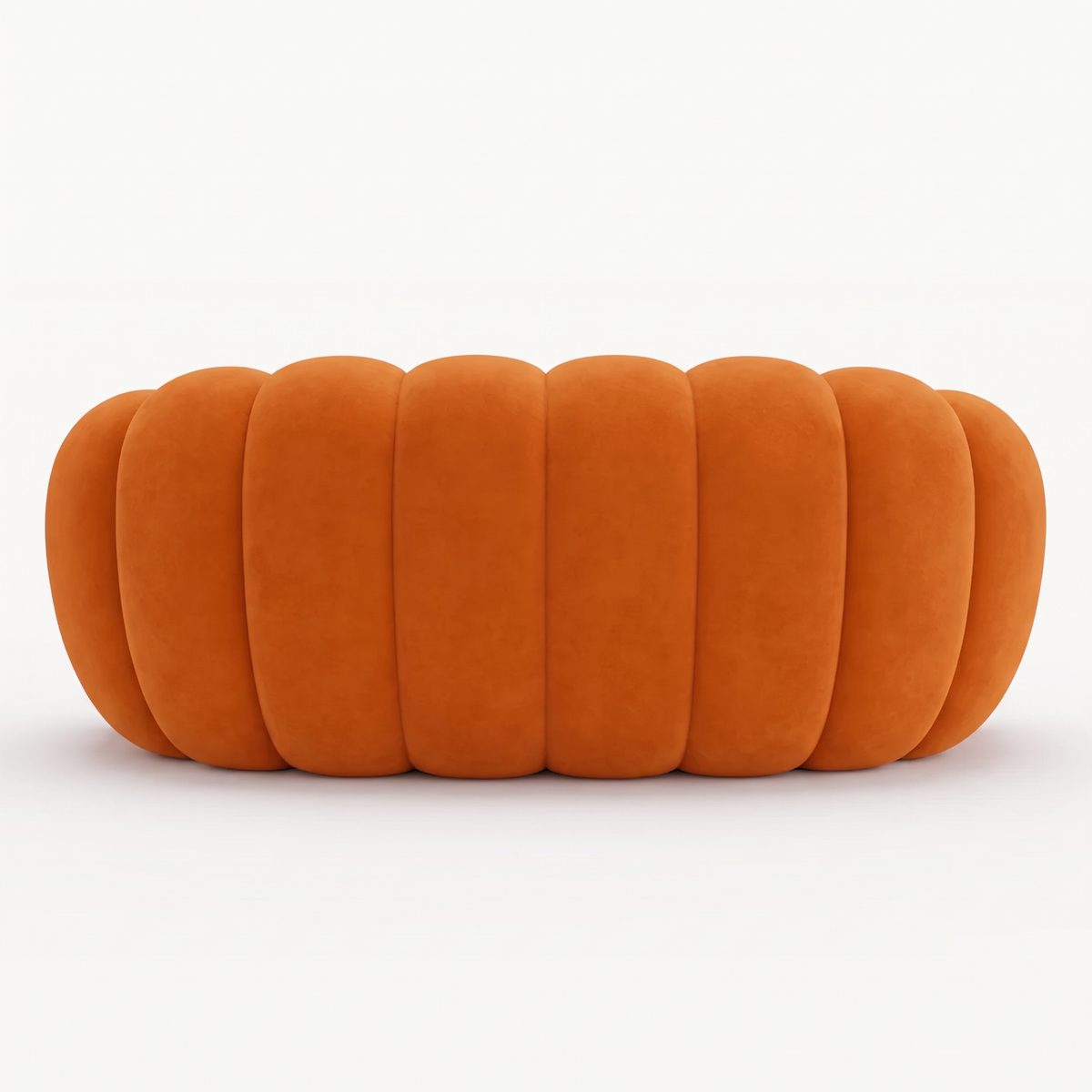 BULÉA 2-seater round sofa in Tangerine – alternative view