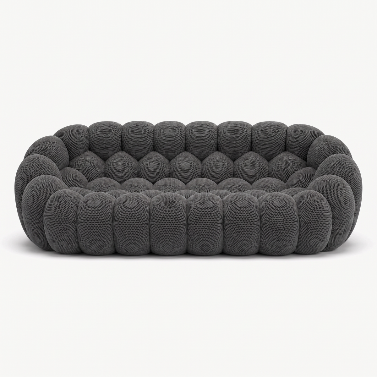BULÉA Maxi 3-seater round sofa in Charcoal – studio view