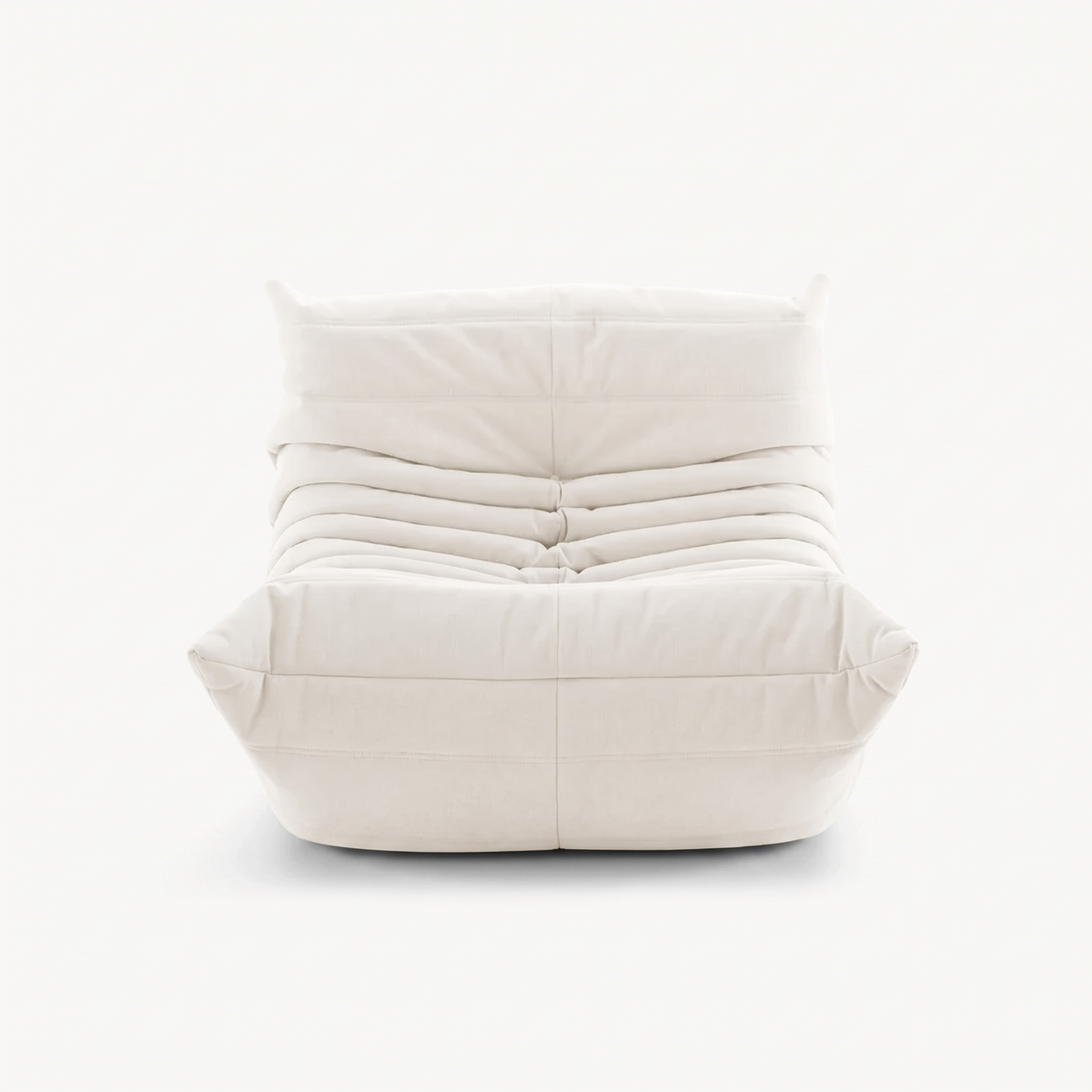 LUMA Mini low lounge chair in Cotton – studio view