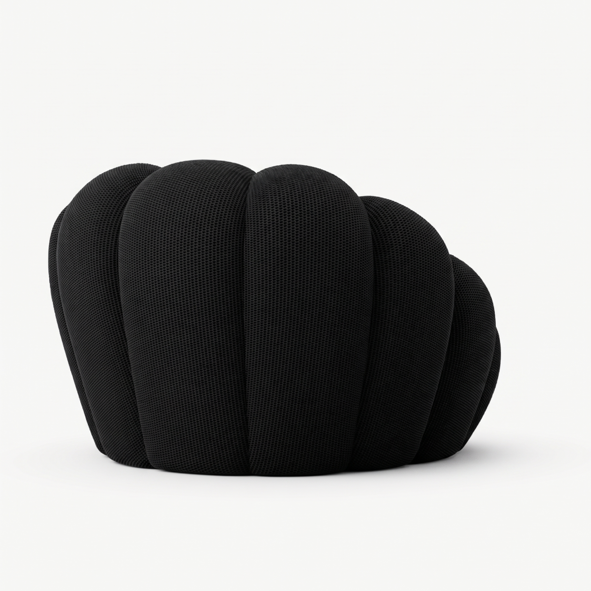 BULÉA Mini round armchair in Ebony – alternative view