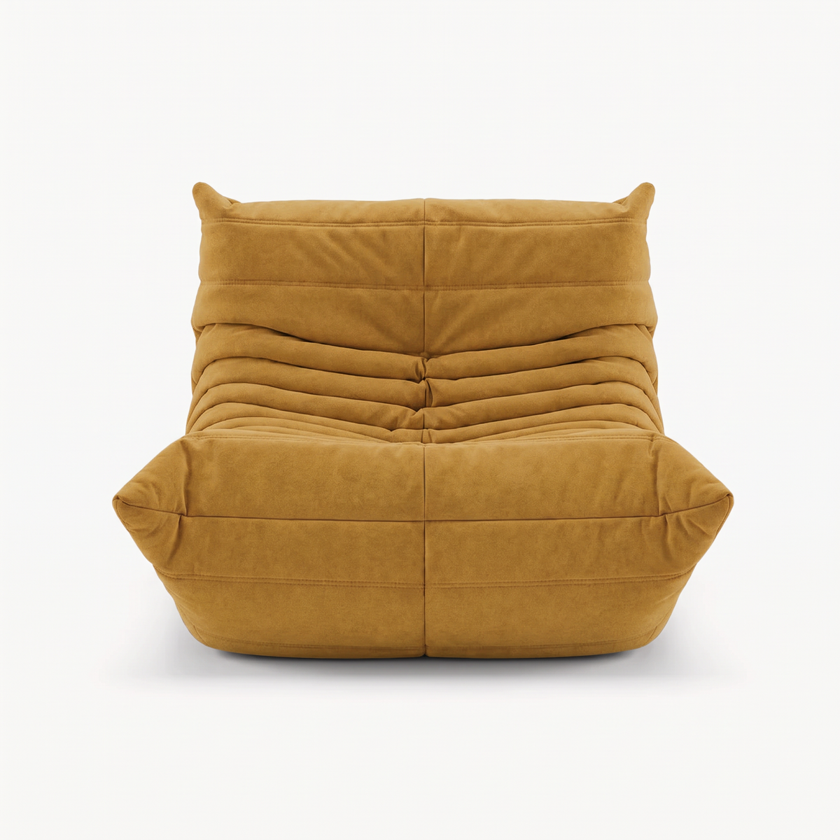 LUMA Mini low lounge chair in Honey – studio view
