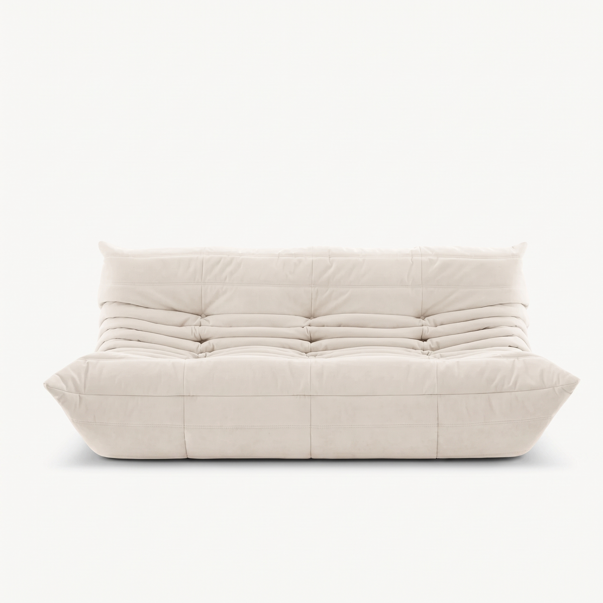 LUMA Maxi 3-seater low lounge sofa in Cotton – studio view