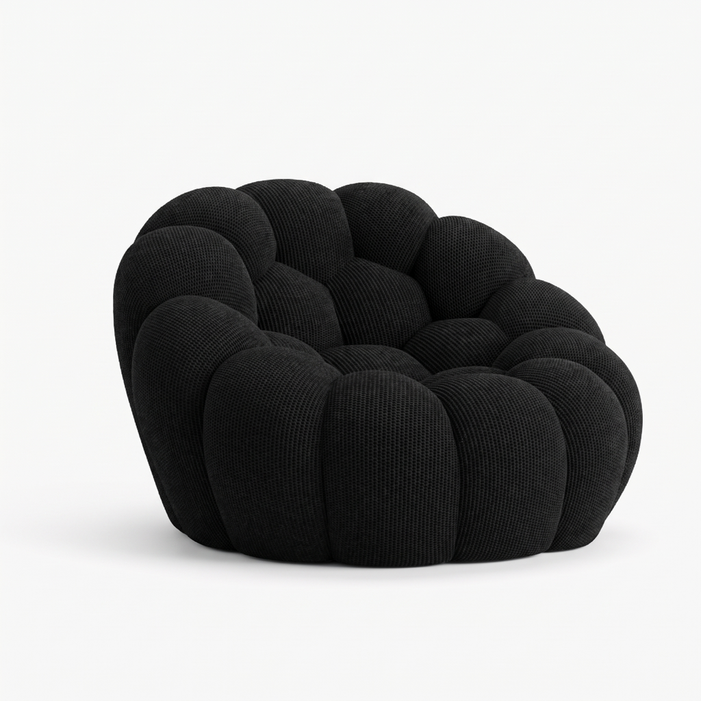 BULÉA Mini round armchair in Ebony