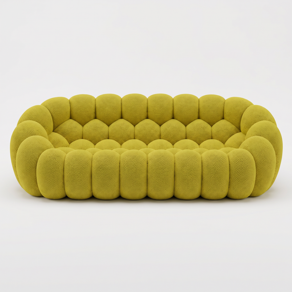 BULÉA Maxi 3-seater round sofa in Anise – studio view