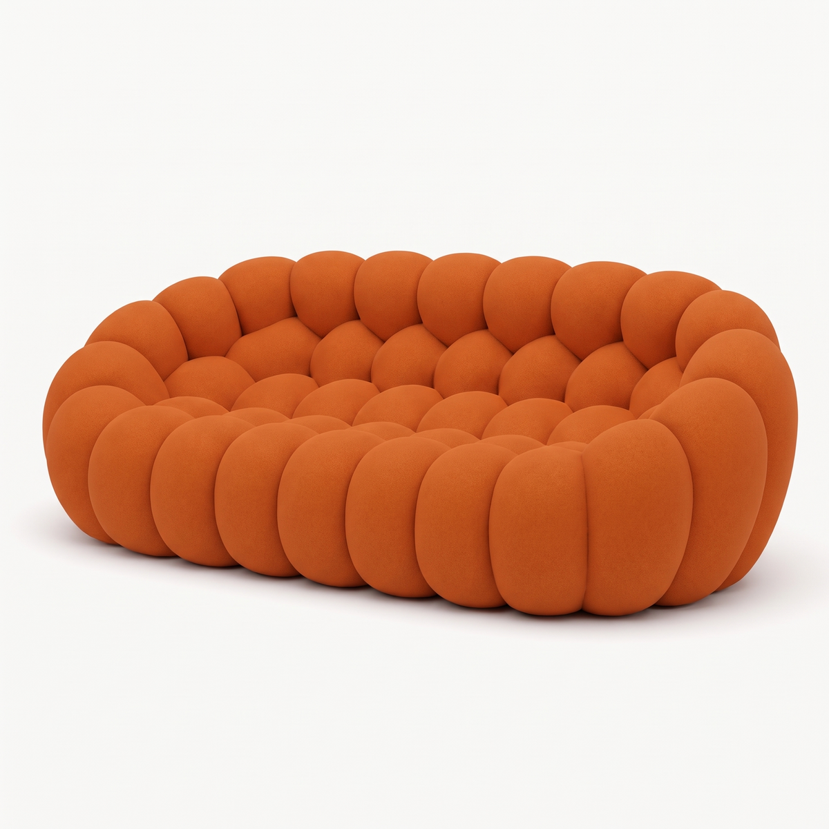 BULÉA Maxi 3-seater round sofa in Tangerine
