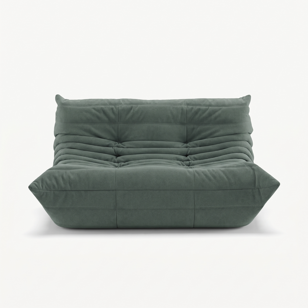LUMA 2-seater low lounge sofa in Eucalyptus – studio view