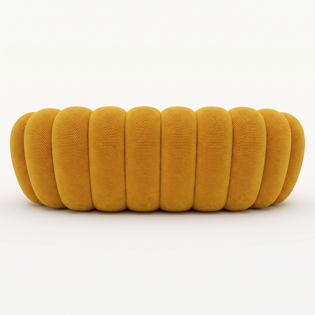 BULÉA Maxi 3-seater round sofa in Sunflower – alternative view