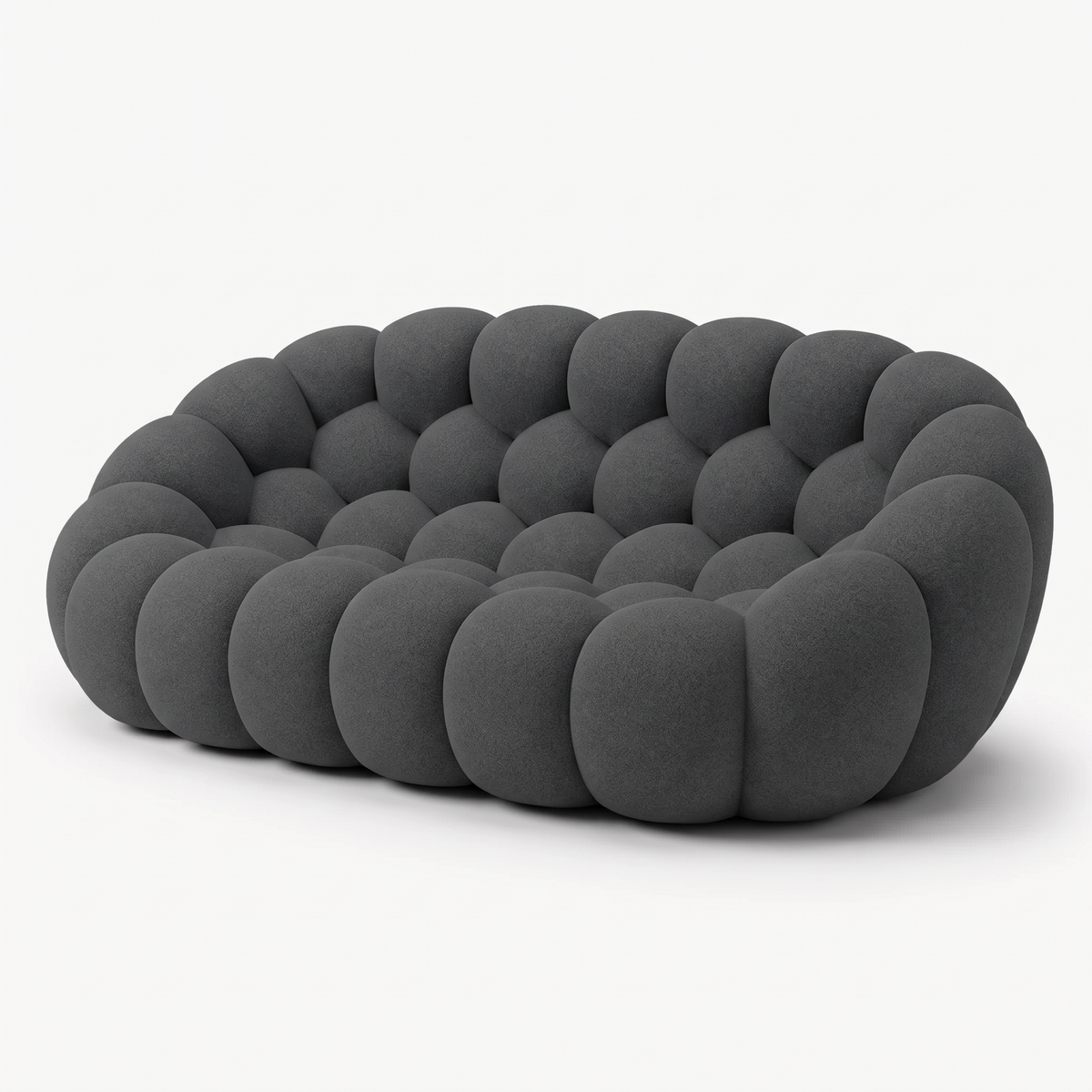 BULÉA 2-seater round sofa in Charcoal