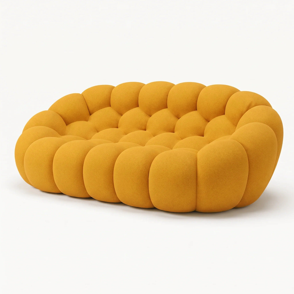 BULÉA 2-seater round sofa in Sunflower