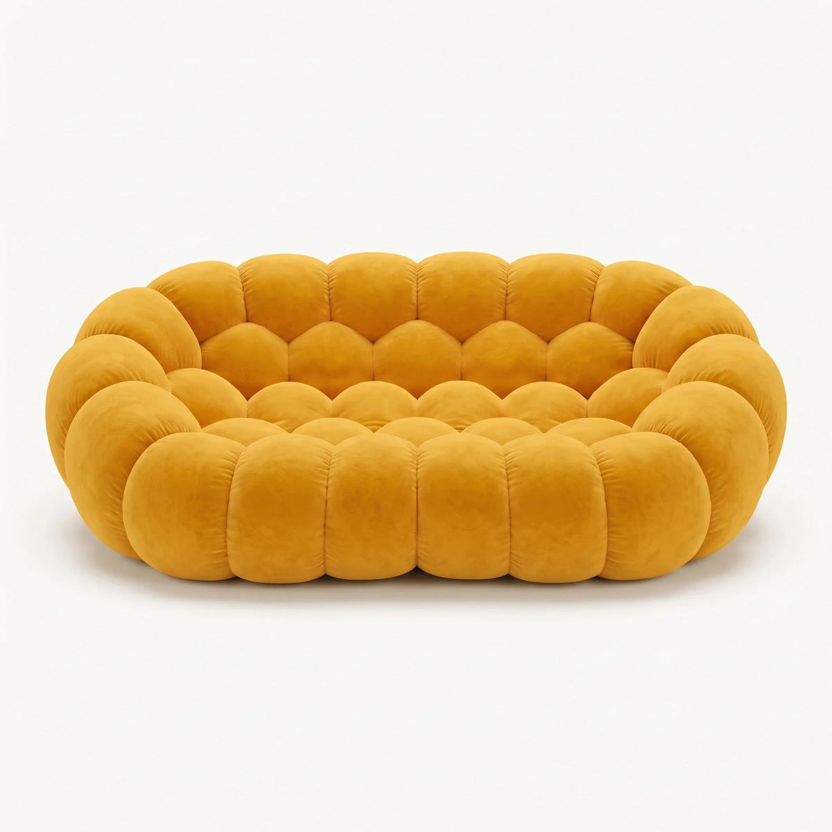BULÉA 2-seater round sofa in Sunflower – studio view