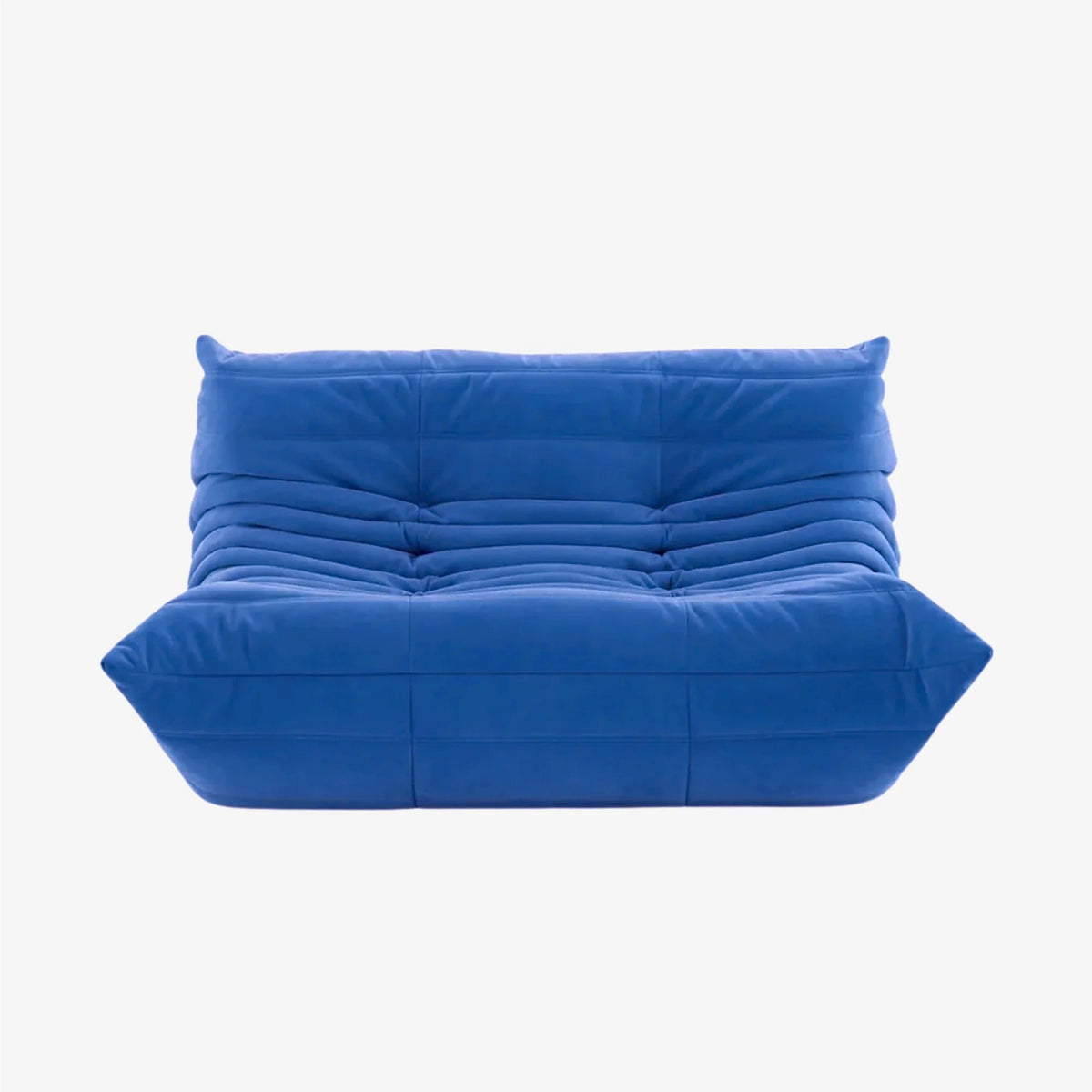 LUMA 2-seater low lounge sofa in Cobalt – studio view
