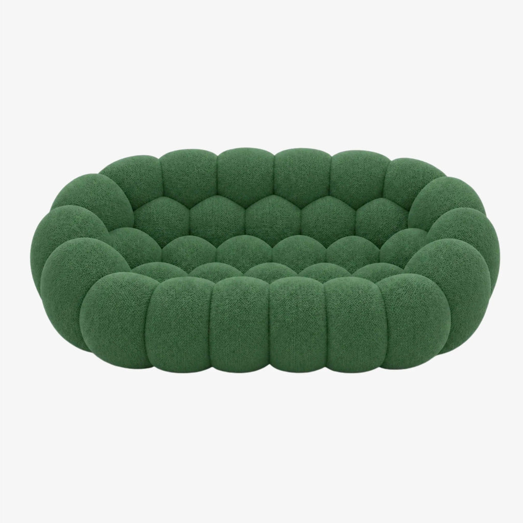 BULÉA 2-seater round sofa in Forest – studio view