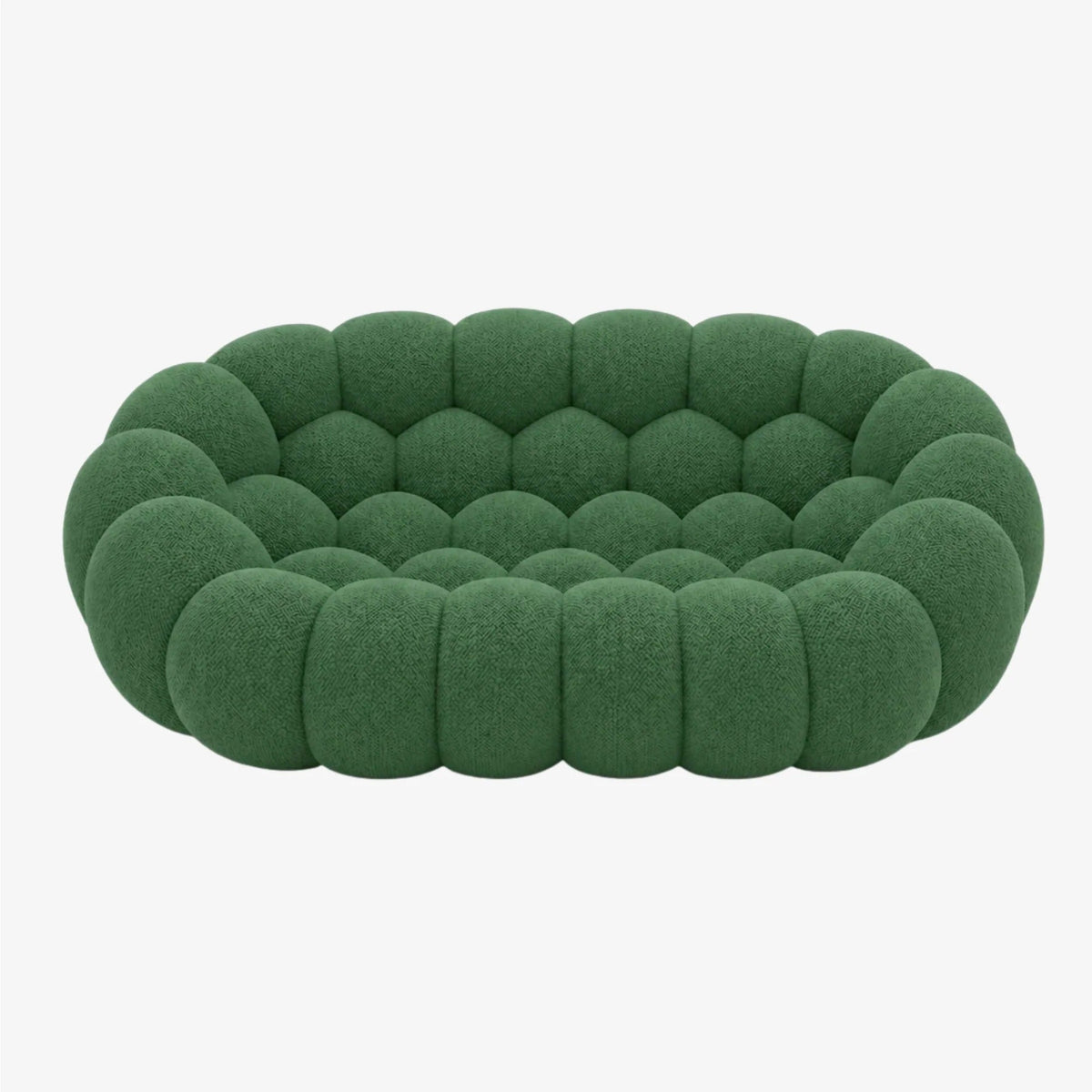 BULÉA 2-seater round sofa in Forest – studio view