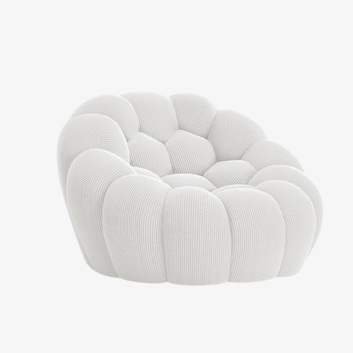 BULÉA Mini round armchair in Snow