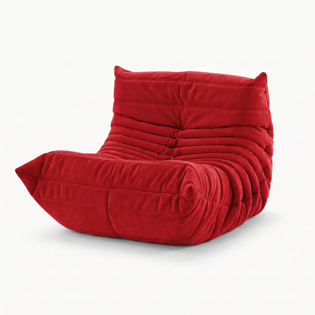 LUMA 2-seater low lounge sofa in Carmine – alternative view